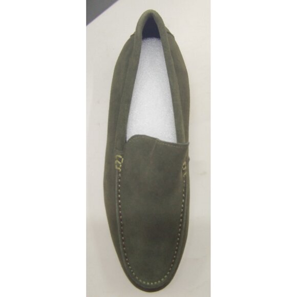 Snover AL6-10 Green Suede Loafers Men's Slip-On Dress Casual Shoes - Picture 7 of 10